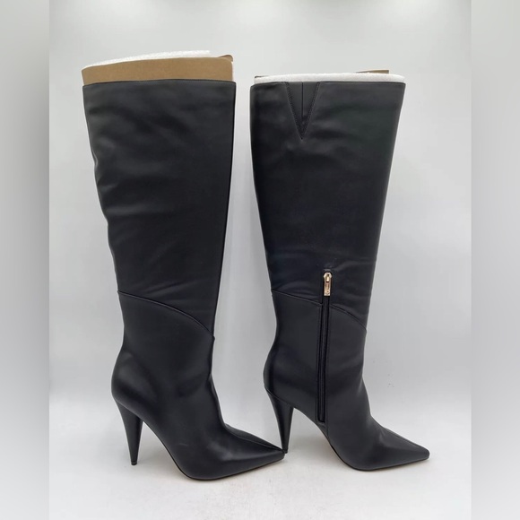 Jessica Simpson Maynard Pointed-Toe Dress Knee Boots Black SZ 10M/41.5 New - Picture 2 of 6